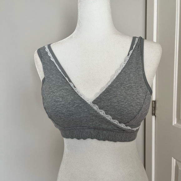 Intimates & Sleepwear Gray Breastfeeding Bra Size Medium Poshmark
